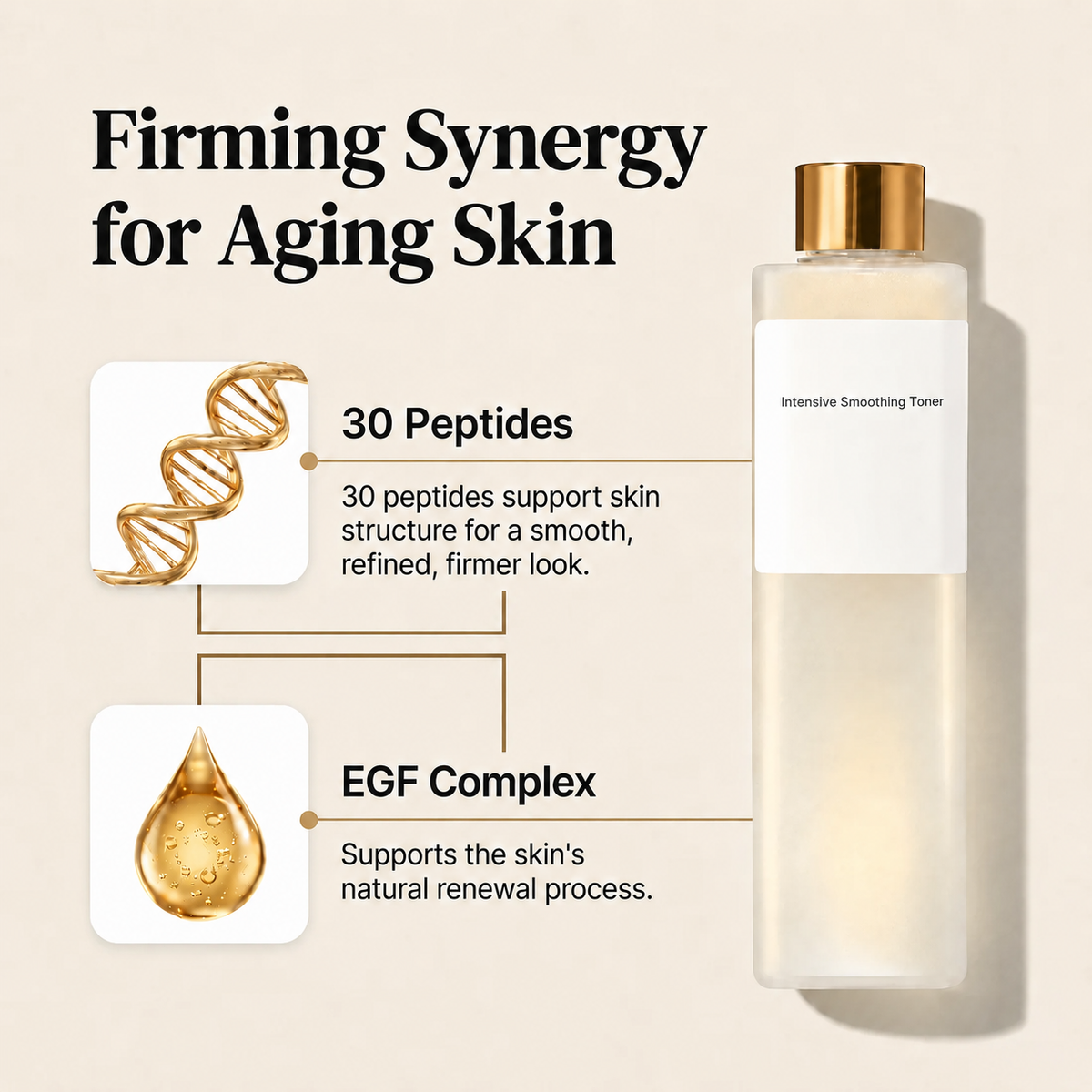 Silky Hydration Firming Toner with 30 Peptides and EGF Complex