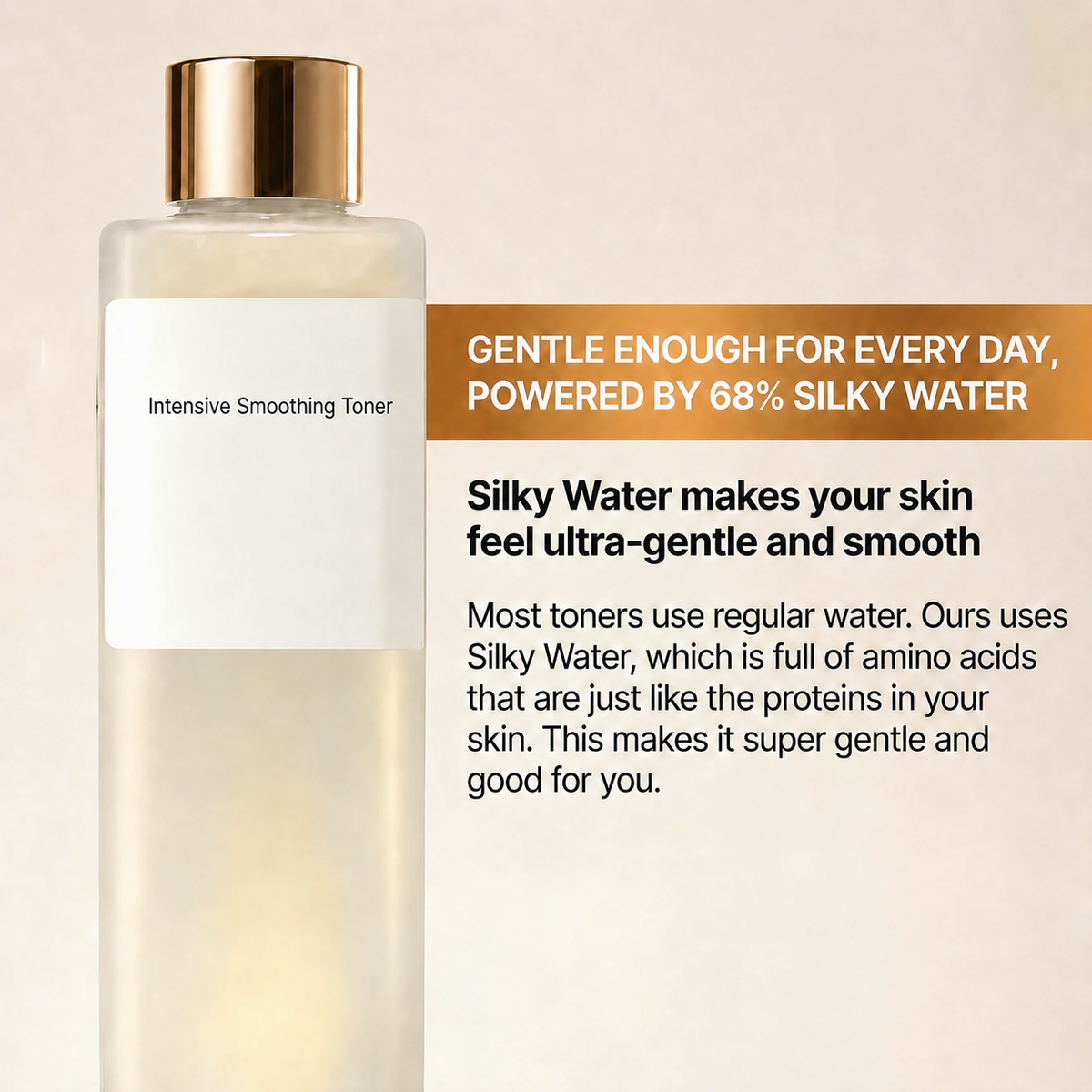 68 percent Silky Water hydrating toner